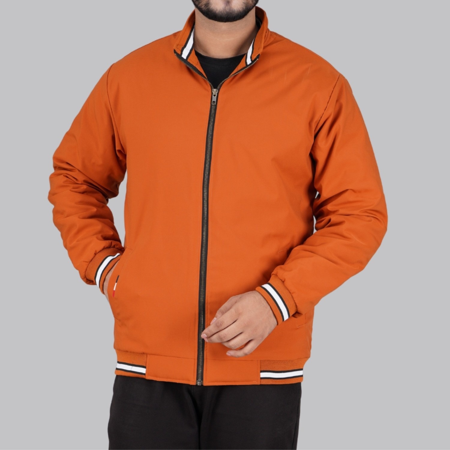 Winter Padding Jacket For Men - Orange